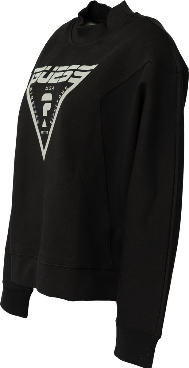 Guess - Maat L - Caren Sweatshirt Dames Trui - Zwart