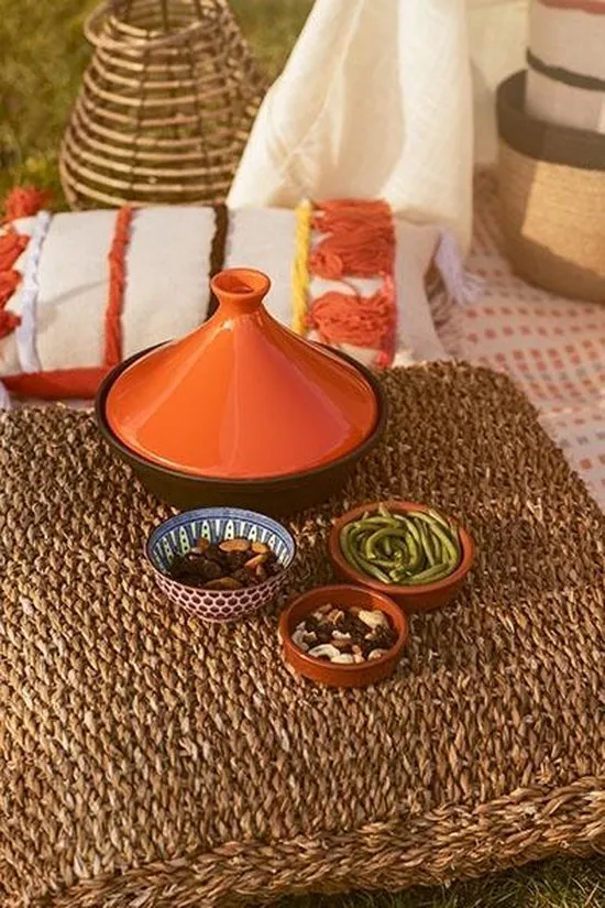 Cosy & Trendy Tajine Zwart / Oranje 25cm