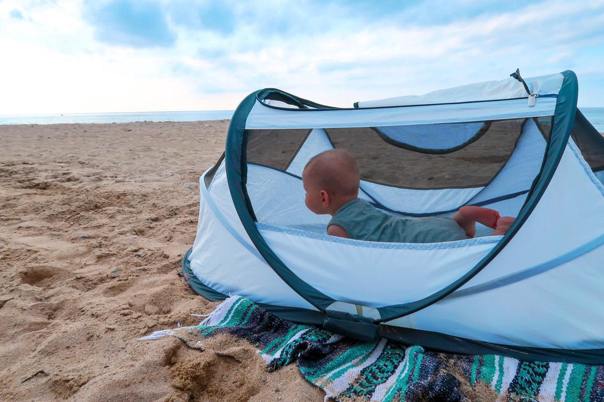 Deryan BabyBox Campingbedje - baby tentje - Blue