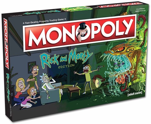 monopoly, bordspel, Rick and Morty, edities, kijk op het spel