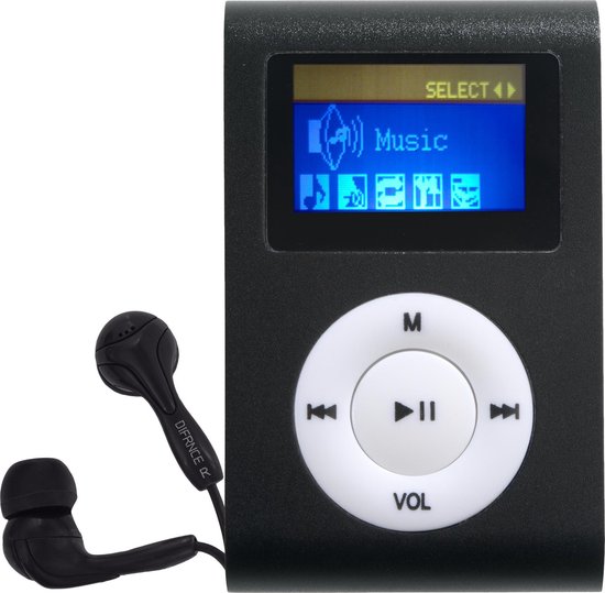 Difrnce MP855 - MP3 speler - 4 GB - Zwart