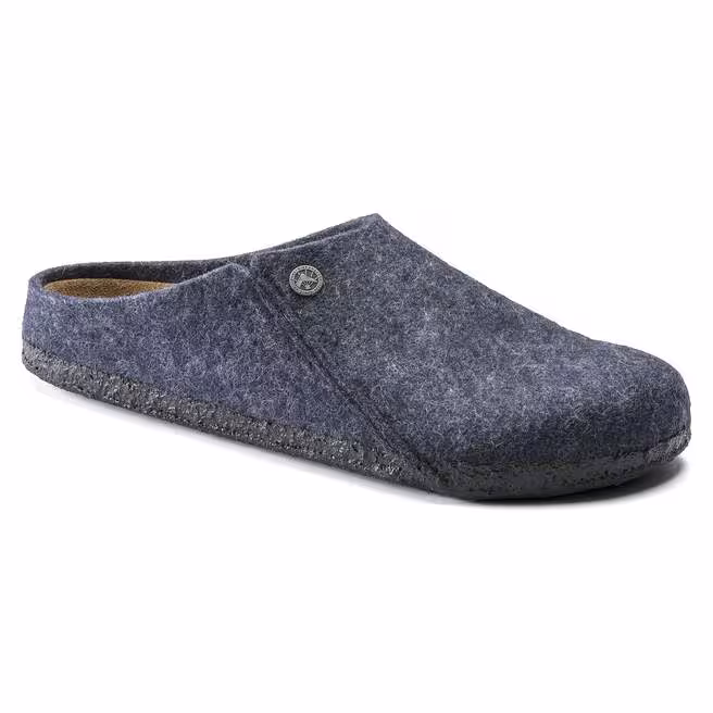 Birkenstock - maat 40- Zermatt Shearling Narrow Sloffen - Dark Blue