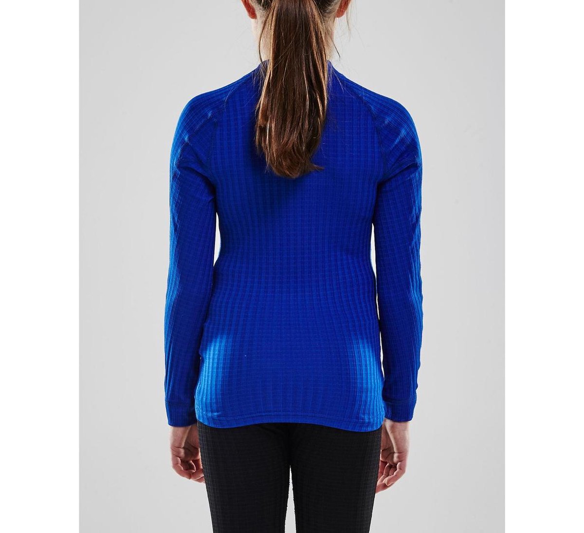 Craft Progress Baselayer Crewneck Longsleeve Sportshirt - Maat 122 - Unisex - donker blauw Maat 122/