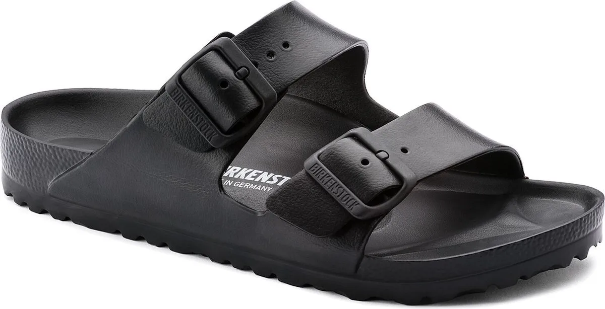 Birkenstock -  maat 37 -Arizona EVA Black Narrow - Dames Slippers - Black