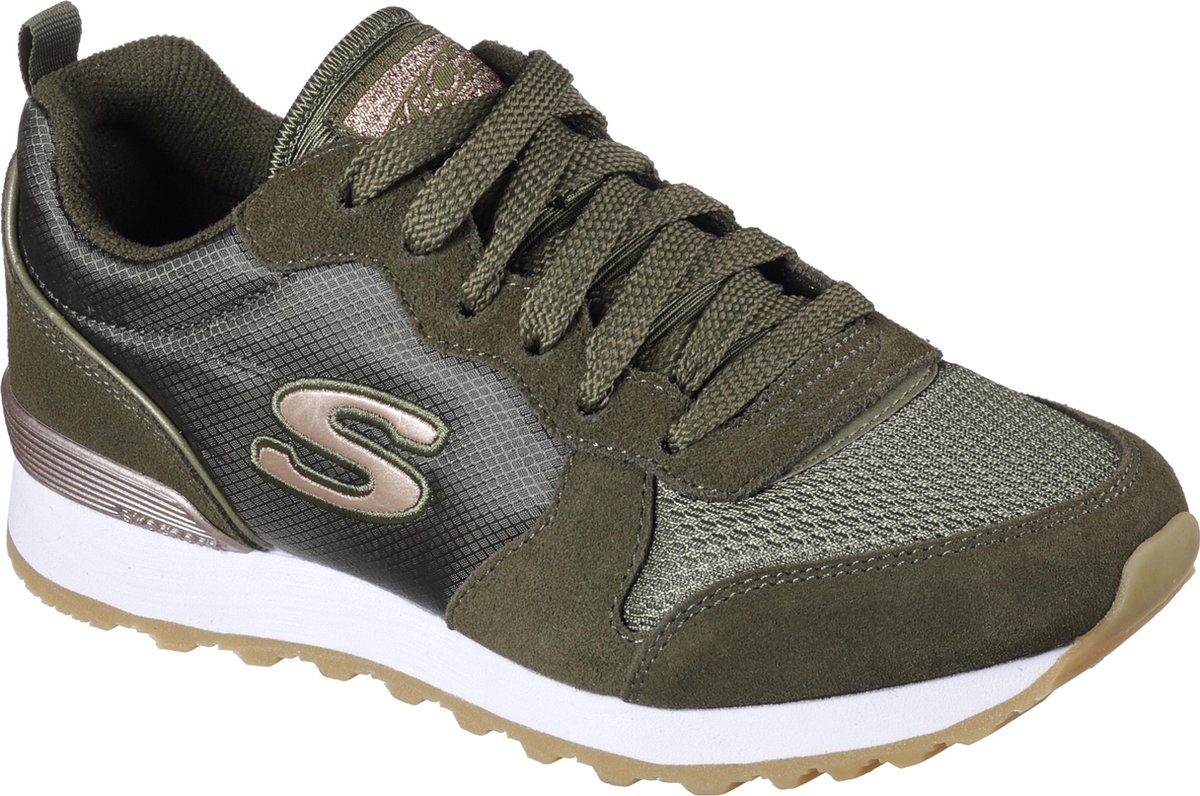Skechers Retros-OG 85-Goldn Gurl Dames - 38 - Sneakers - Olive