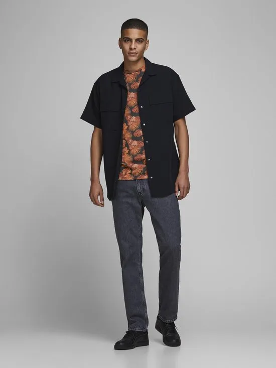Jack & Jones - Heren JPRAARON TEE SS SH - S- Oranje