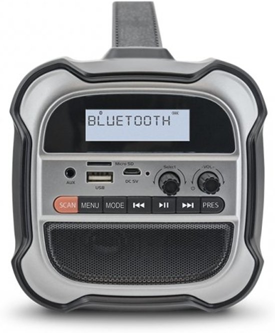 Caliber HPG525DAB-BT - Draagbare DAB+ radio en bluetooth - Zwart