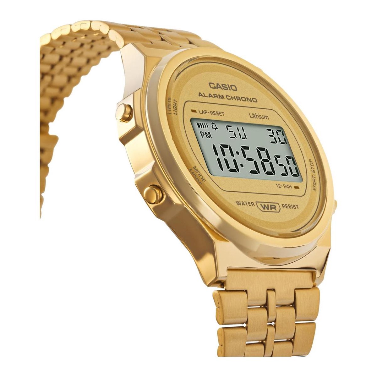 Casio Vintage Iconic A171WEG-9AEF Unisex Horloge 37 mm - Goudkleurig
