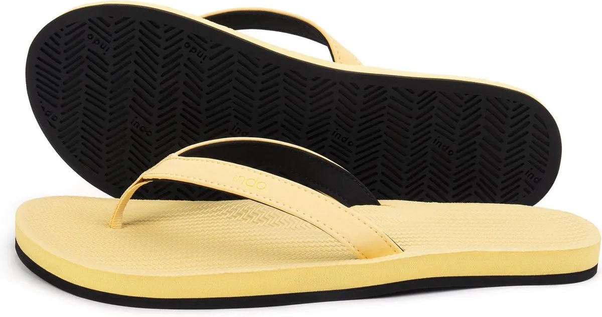 Indosole - maat 35-36- Flip Flops Essential Light Teenslippers - Zomer slippers - Dames - Geel