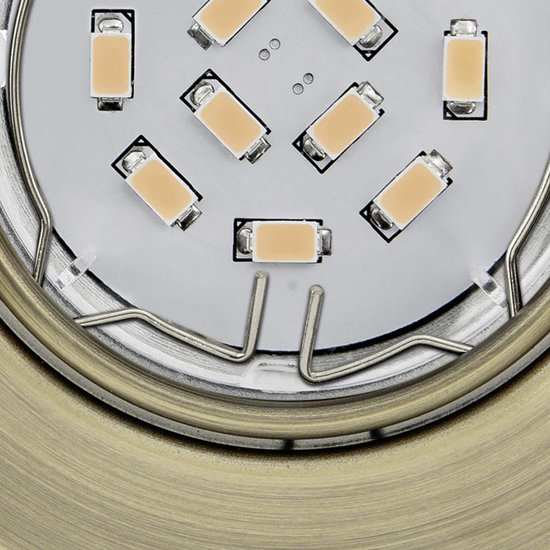 EGLO Peneto - Inbouwspotje - LED - 87mm. - Brons - Richtbaar