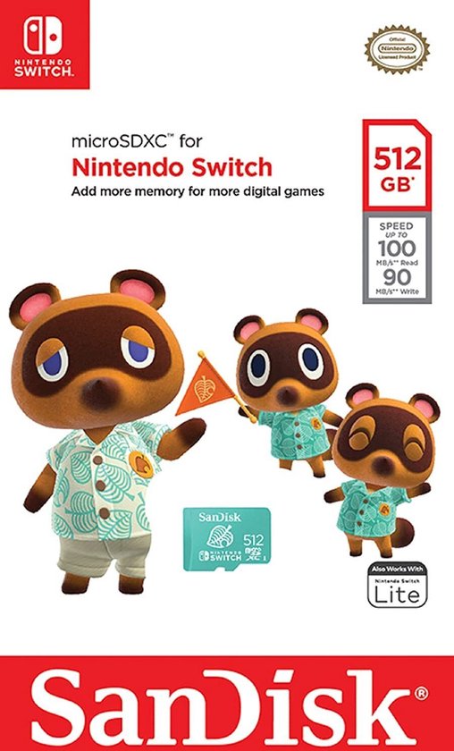 SanDisk Nintendo Switch - Micro SDXC - 512GB