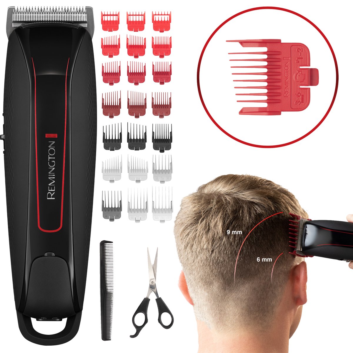 Remington-Easy-FadeSvMW3TNqYNsDd Remington Easy Fade Pro Tondeuse - Met Fade Kammen - HC550