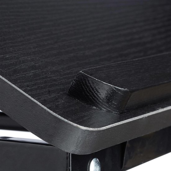 relaxdays laptoptafel hout - bedtafel - opklapbaar - bed bank tafel tafeltje