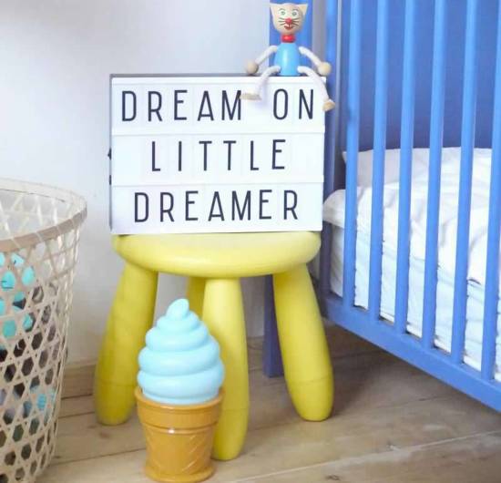 ijscolamp blauw IJscolamp blauw 24cm