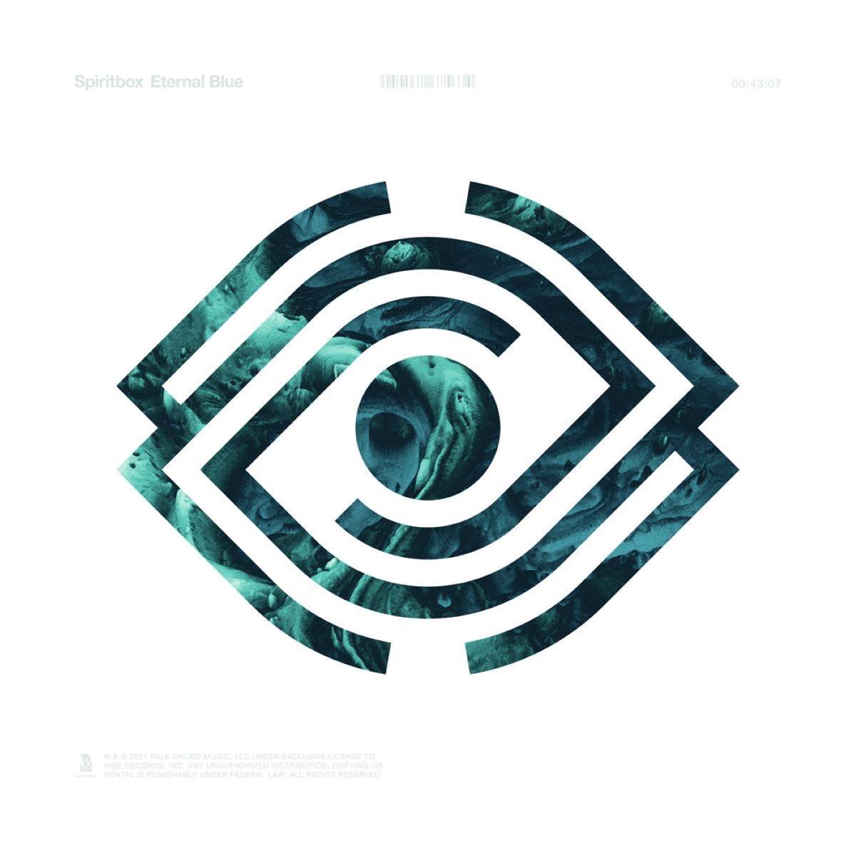 logo, eye motive, abstract, geometrisch, blauwgroen