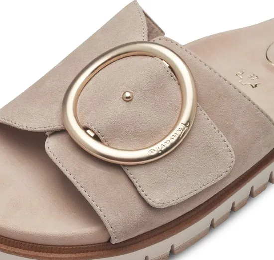 Tamaris COMFORT Essentials -maat 38- Dames Muiltjes - BEIGE