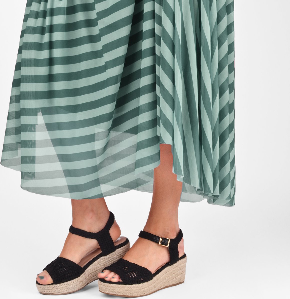 POSH by Poelman NANA Dames Sandalen/Espadrilles - 40 - Zwart
