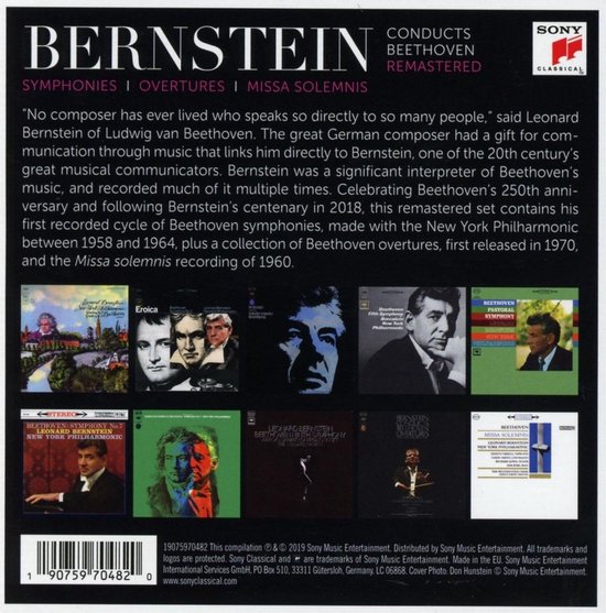 Bernstein Conducts Beethoven 10 CD-Box
