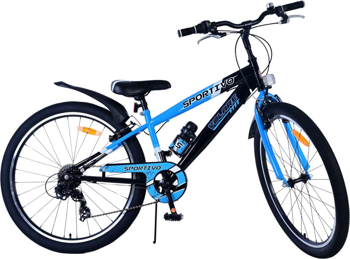Volare Sportivo Kinderfiets – Jongens – 26 inch – Blauw Zwart – 7 versnellingen