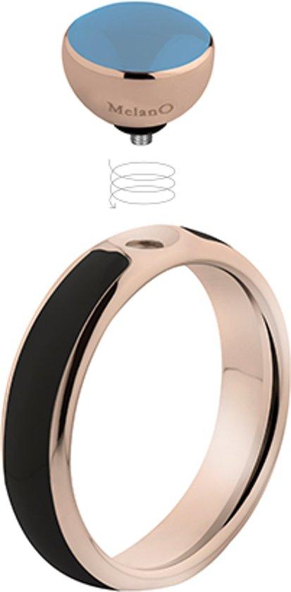 Melano Twisted Taheera ring - dames - roségoudkleurig - Ringmaat: 16.00 mm / maat 50