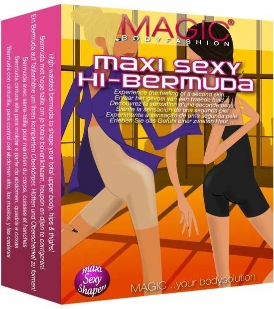MAGIC Bodyfashion  - Maat XXL - Maxi Sexy Hi Bermuda - Zwart