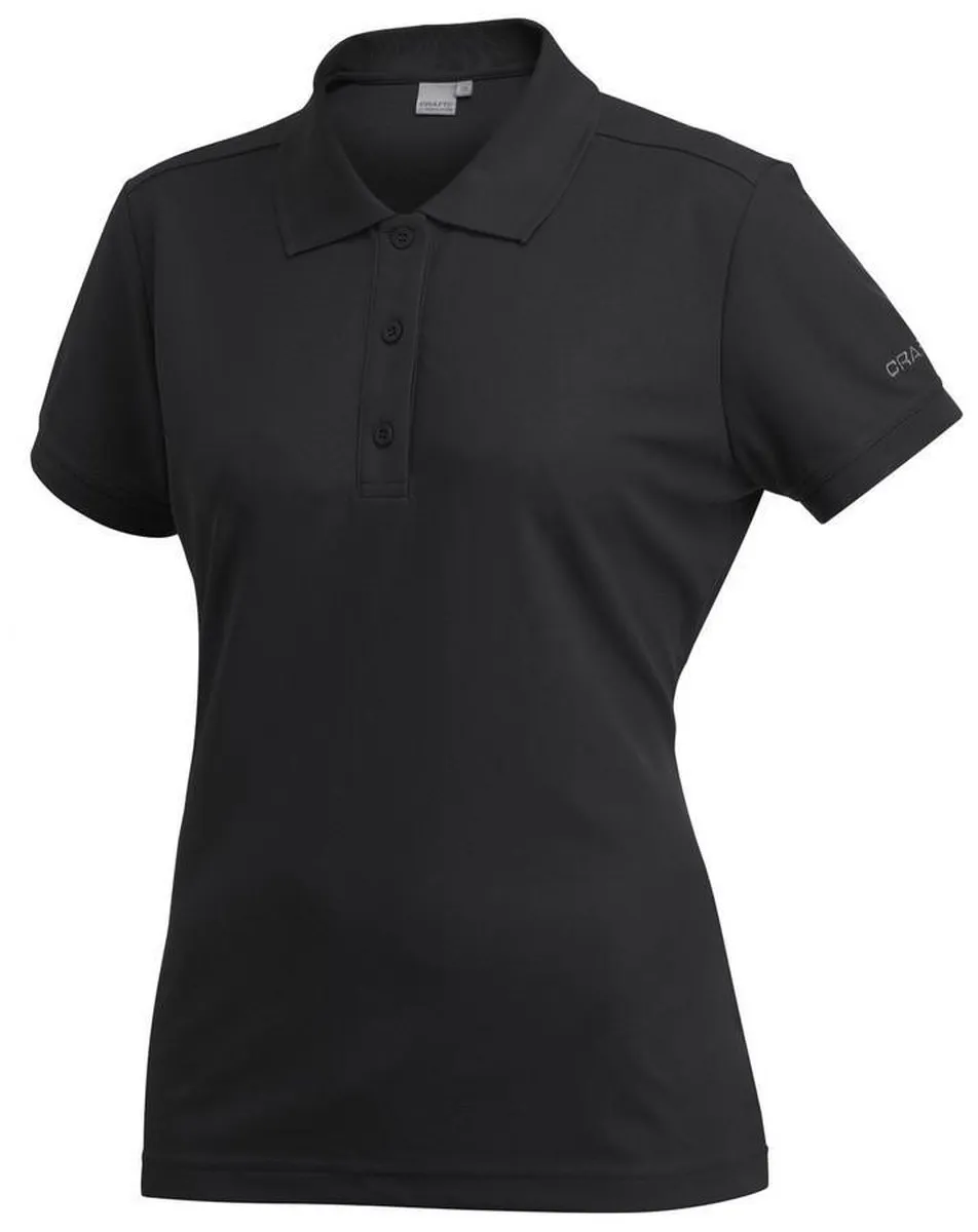 Craft Pique Classic t-shirt Dames Polo zwart Maat XL Maat 42