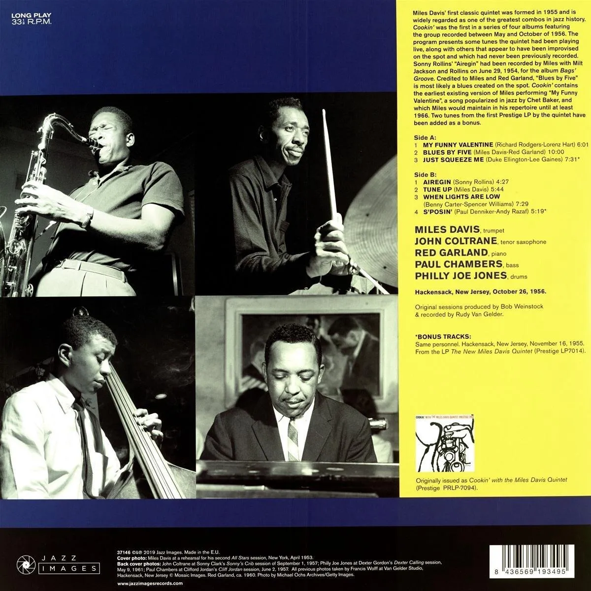 Miles Davis - Cookin  (Colored LP)