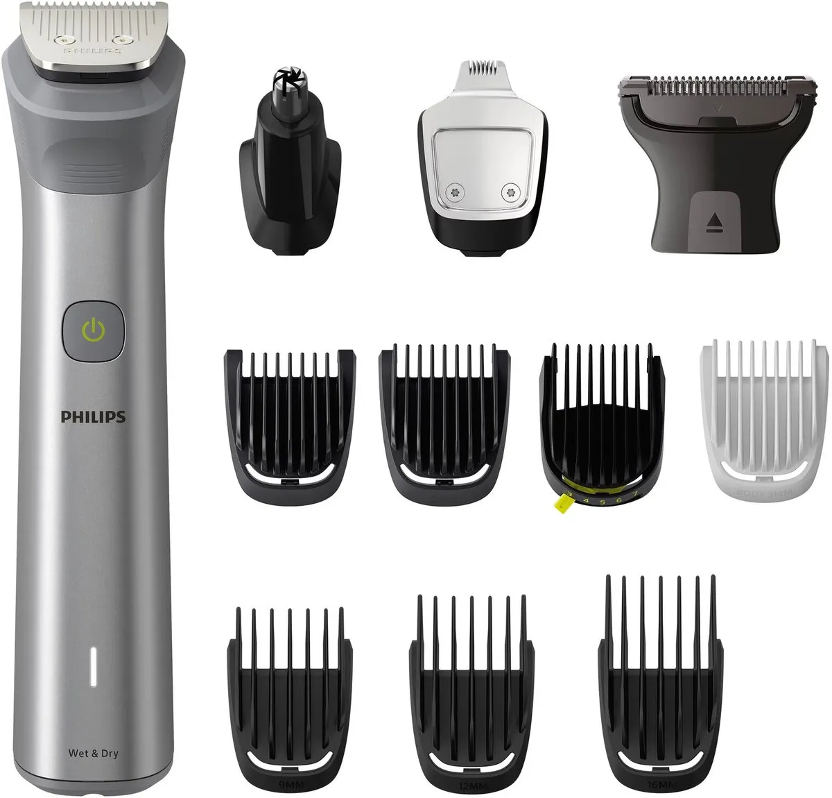 trimmer, elektrisch, scheer, opzetstukken, Philips