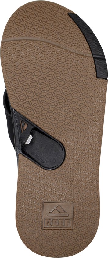 Reef - Maat 44 - Fanning Low Black Heren Slippers - Zwart
