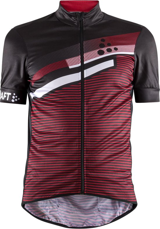Craft Reel Graphic Fietsshirt - Maat M - korte mouwen Heren rood