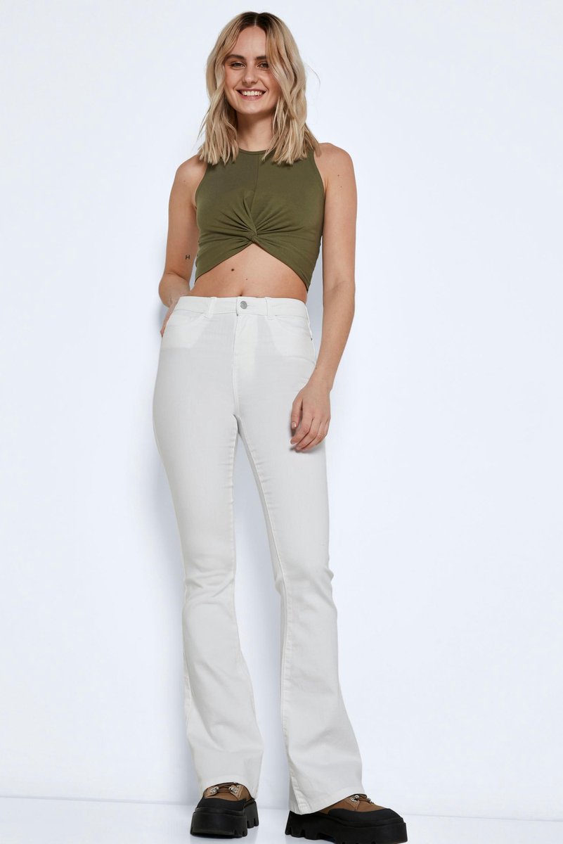 NOISY MAY - Maat W30 X L32 - NMSALLIE HW FLARE JEANS VI163BW S* Dames