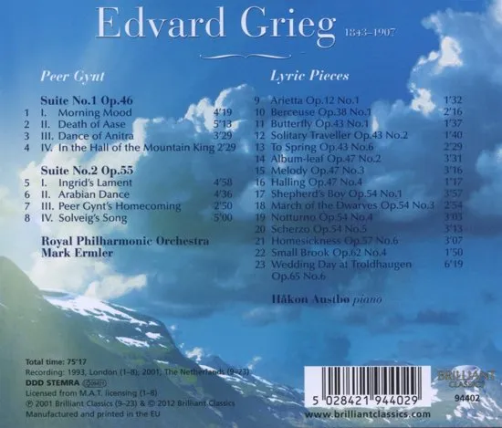 Hakon Austbo - Grieg: Peer Gynt Suites And Lyric Pieces (CD)