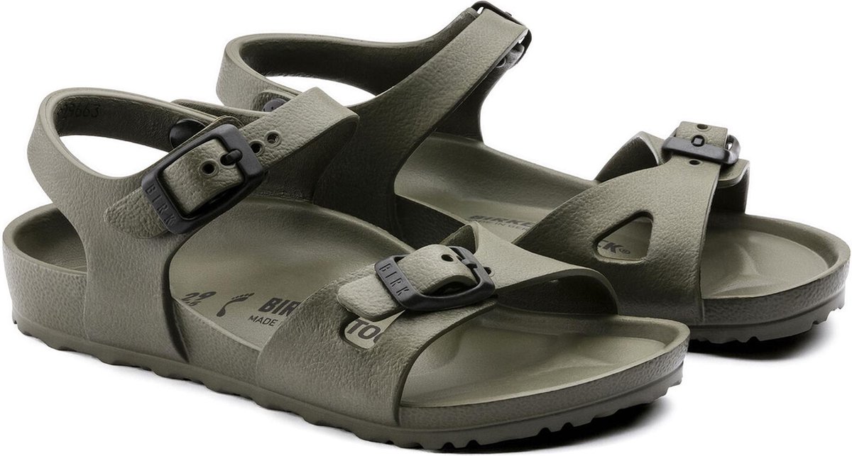 Birkenstock - Maat 32 - Rio EVA Sandalen Small fit - Khaki