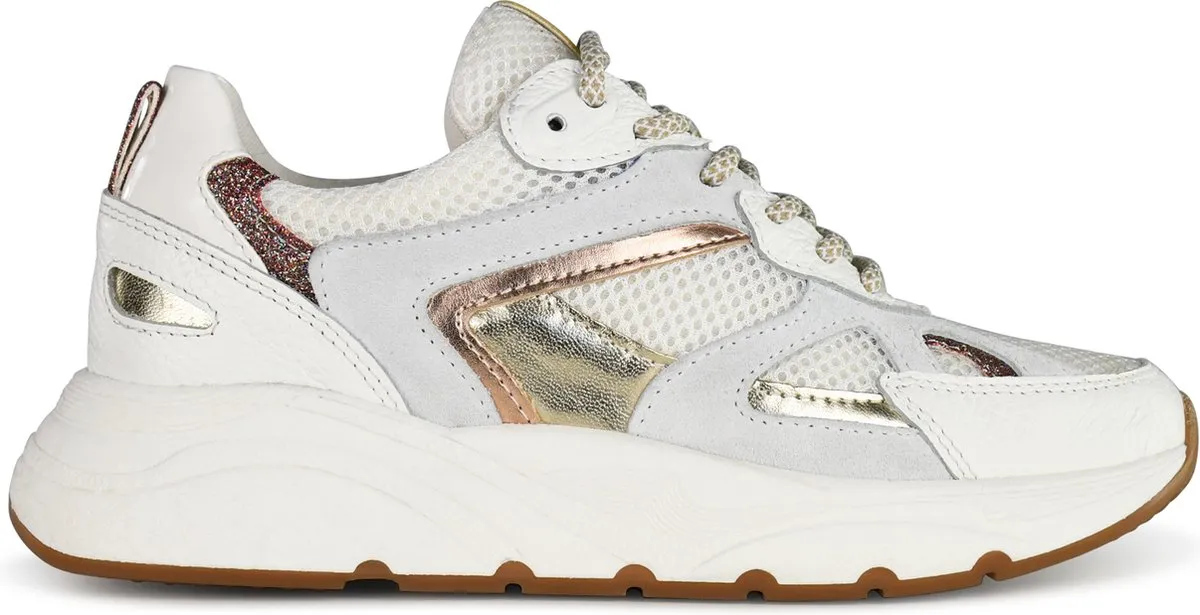 PS Poelman - maat 41- CIBEL Dames Sneakers - Wit Multi