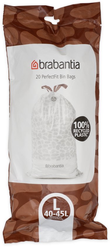 bin bags, garbage bag, refuse sack, 40-45L, recycled plastic