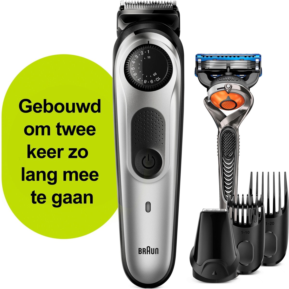 Braun BT5260 - Baardtrimmer en Haartrimmer – Zwart/Metaalzilver