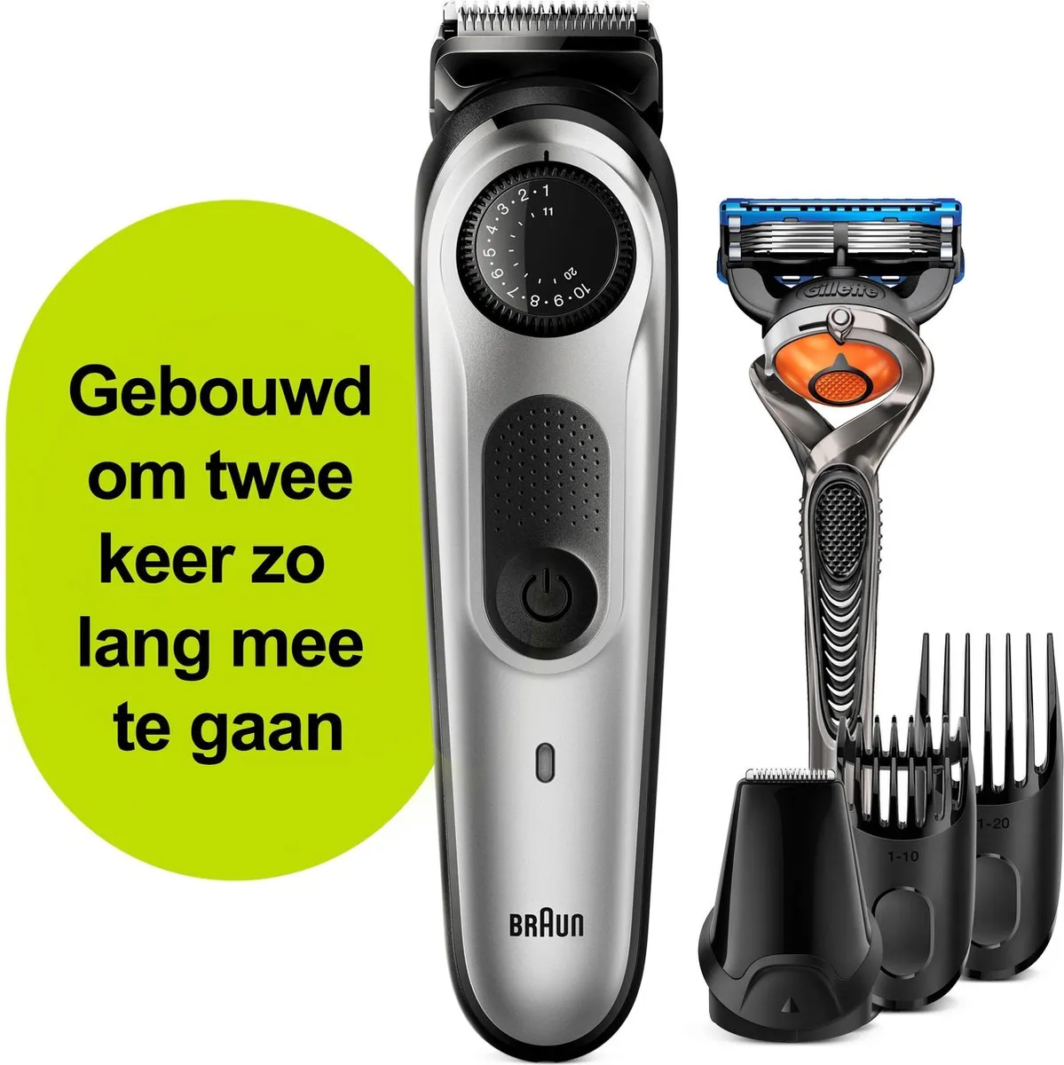 Braun BT5260 - Baardtrimmer en Haartrimmer – Zwart/Metaalzilver
