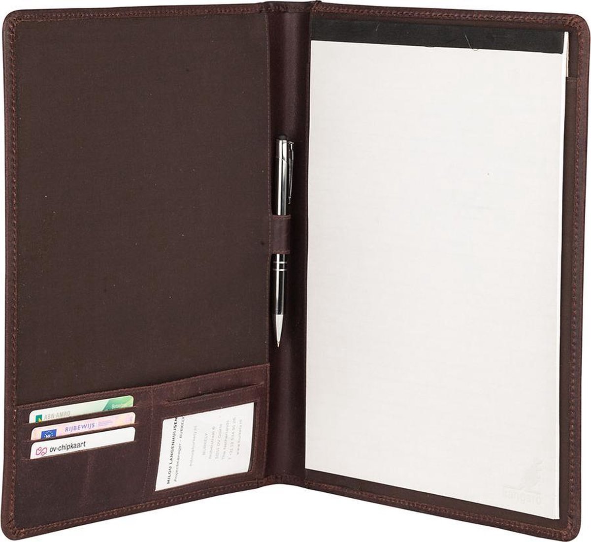 Burkely Vintage Bing A4 Filecover Schrijfmap - Bruin