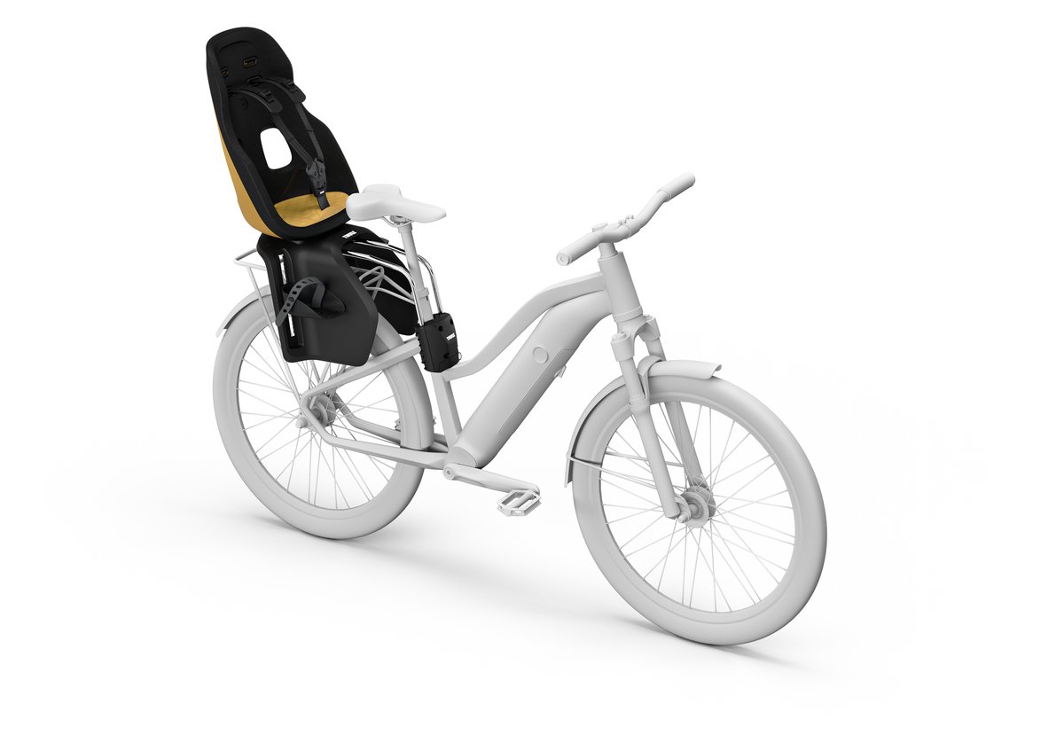 Thule Yepp Nexxt 2 Maxi – fietsstoeltje - achterzitje - Frame montage - Burnished yellow