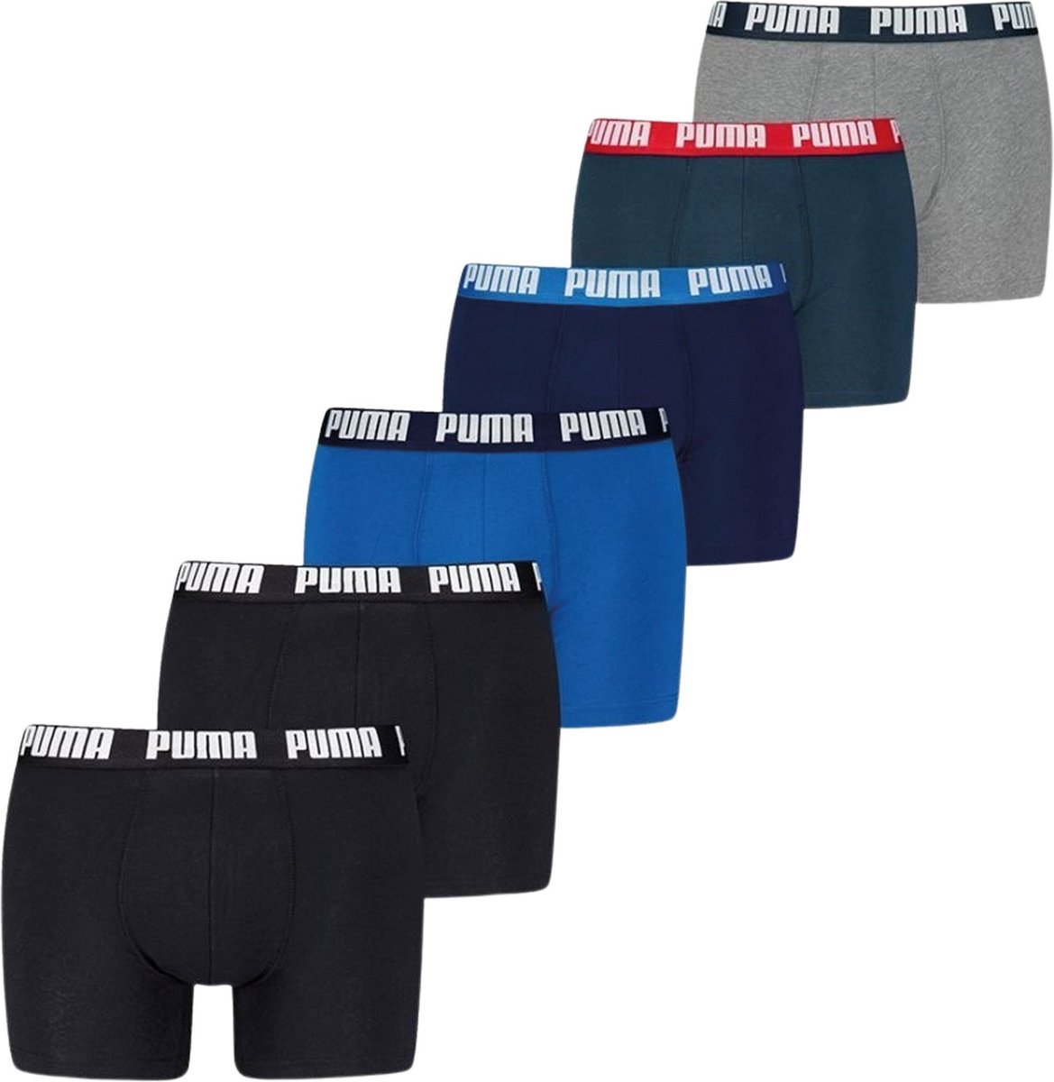 boxer, heren, kleding, ondergoed, logo rand
