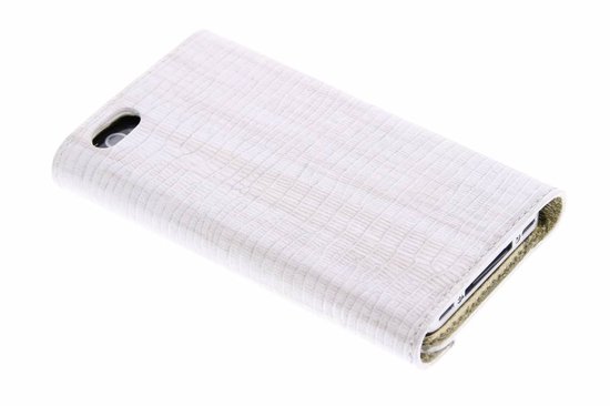 cdb9-6ce2-4a12-bfef-8b7d0e533dab Valenta - luxe booktype wit metallic lakleer - iPhone 4