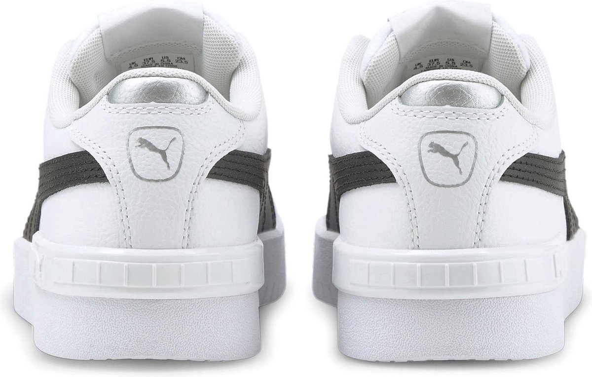 PUMA - maat 39- Jada Dames Sneakers - Puma White-Puma Black-Puma Silver