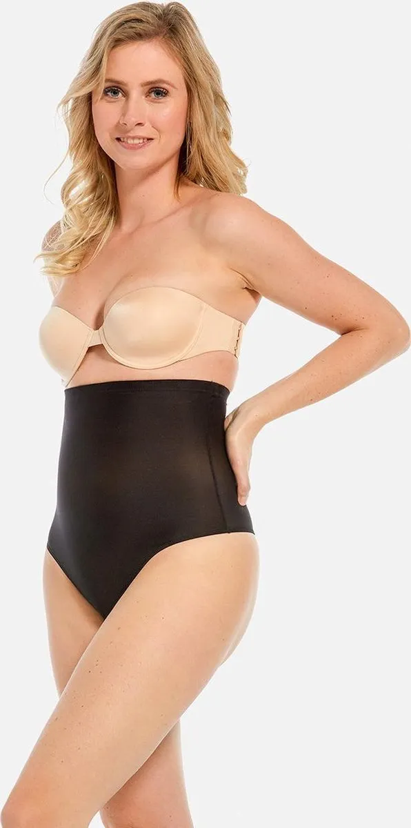 MAGIC Bodyfashion - Maat XXL - Hi Waist Thong Zwart Vrouwen