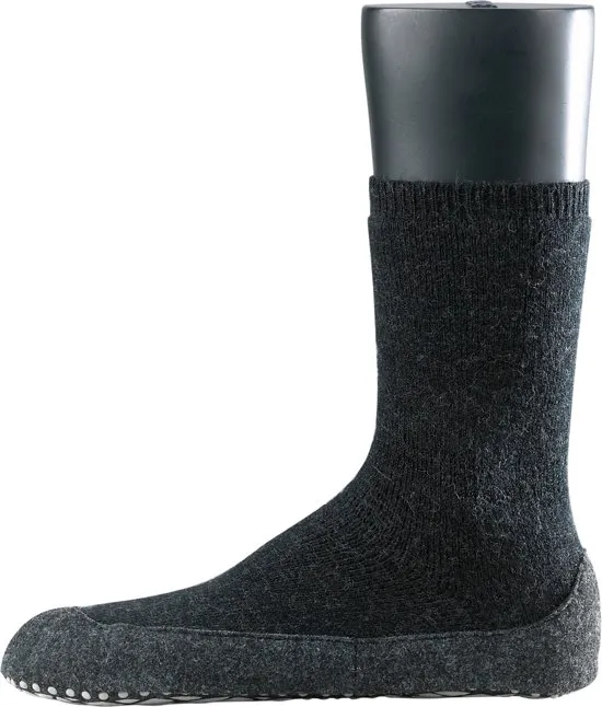 FALKE - Maat 41-42 - Cosyshoe Slofsokken Merinowol Grijs Heren sokken
