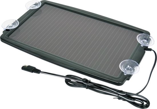 Acculader Zonnepaneel 12V / 2,4 Watt - Solar Druppellader