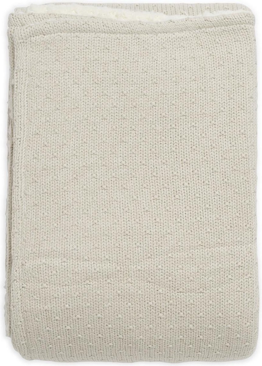 Jollein Ledikant Deken Teddy 100x150cm - Bliss Knit - Nougat