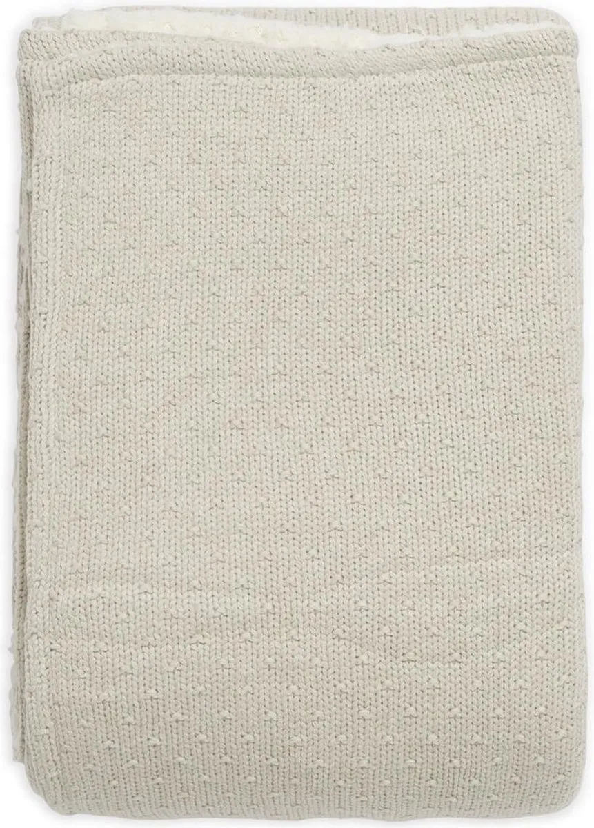 Jollein Ledikant Deken Teddy 100x150cm - Bliss Knit - Nougat