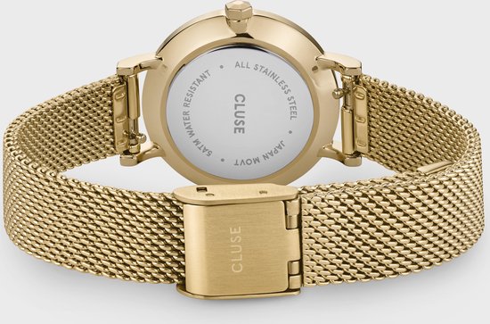 Cluse Boho Chic Petite Mesh White, Gold Colour - 28 mm