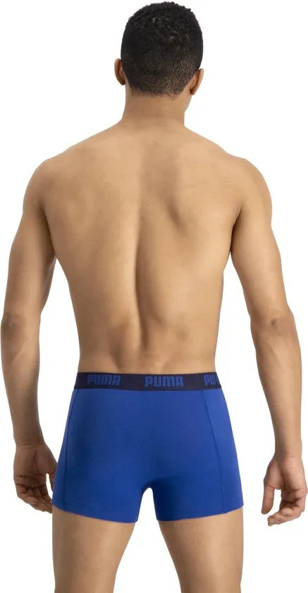 PUMA - Maat XL - Boxershort Heren PUMA BASIC BOXER 2-pack - True Blue