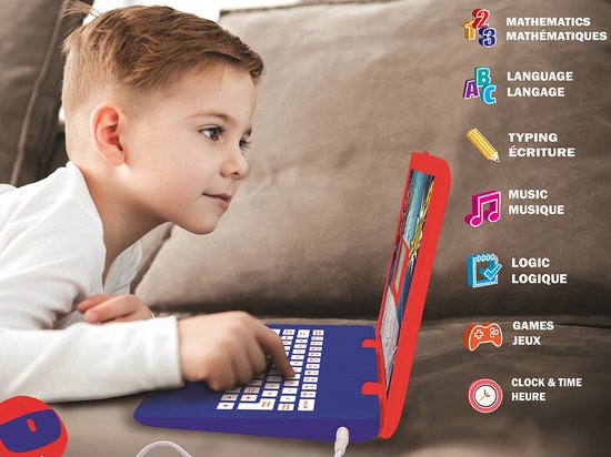 Spiderman Laptop met 124 activiteiten FR/EN